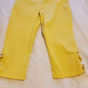 Capris yellow, stretch